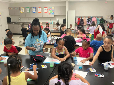 Students engaged in Sapphire Youth Development Center programs
