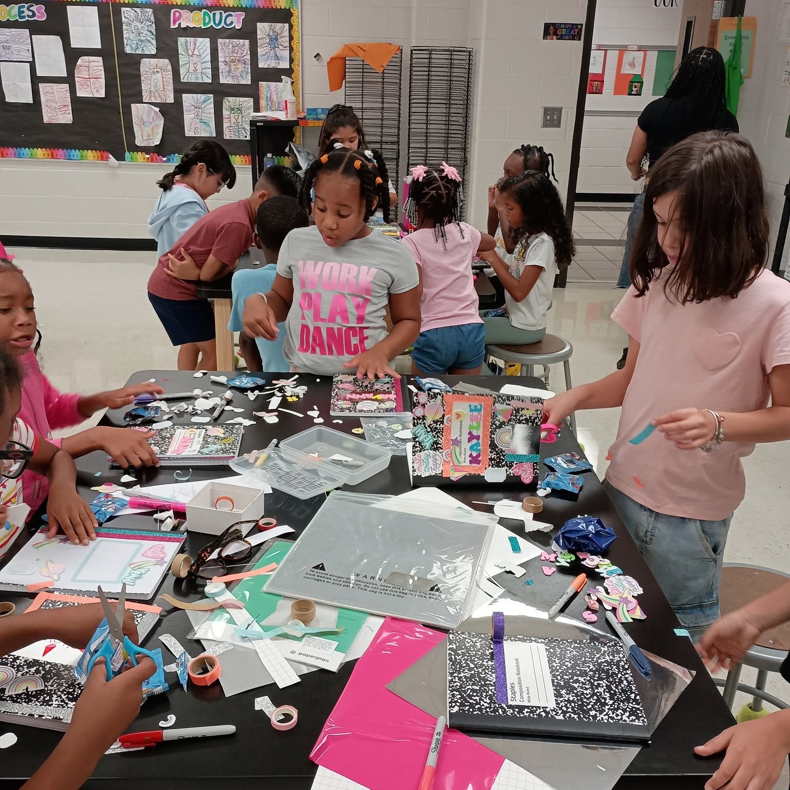 Students in After-School Tutoring and Learning Session